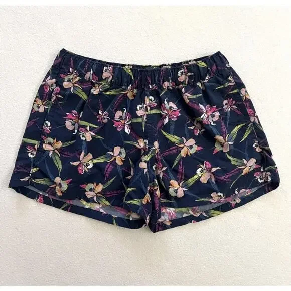 Patagonia Floral Women's Shorts - Navy and Pink - Picture 1 of 11